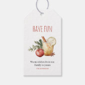 have Fun | Labels voor kerstcadeautjes met Drink Cadeaulabel (Voorkant)