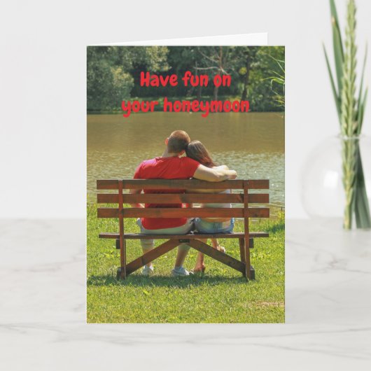 Have fun on your honeymoon. kaart (Voorkant)