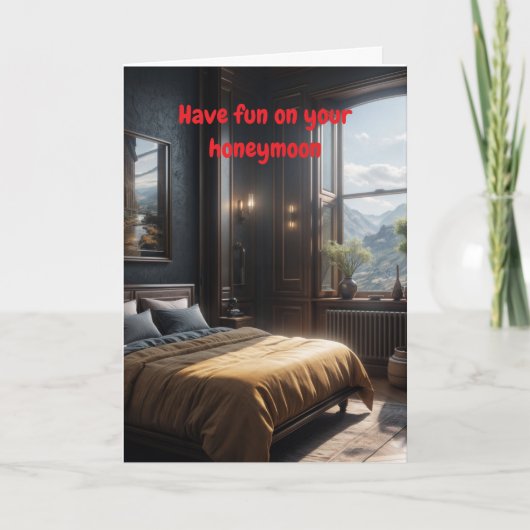 Have fun on your honeymoon. kaart (Voorkant)