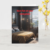 Have fun on your honeymoon. kaart (Gele Bloem)