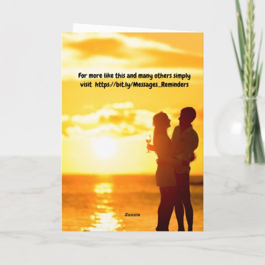 Have fun on your honeymoon. kaart (Achterkant)