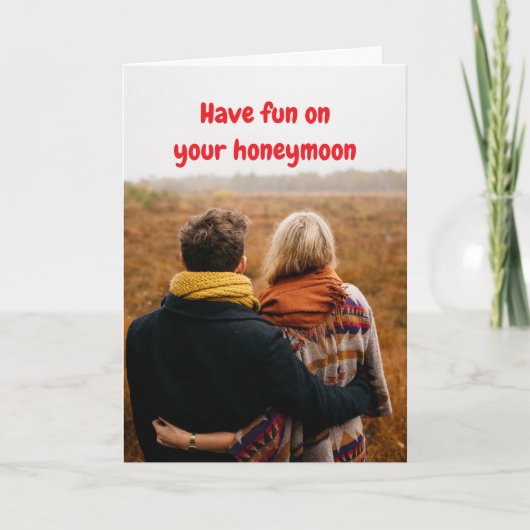 Have fun on your honeymoon. kaart (Voorkant)