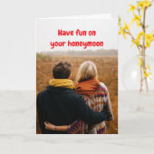 Have fun on your honeymoon. kaart (Gele Bloem)