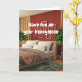 Have fun on your honeymoon. kaart (Gele Bloem)