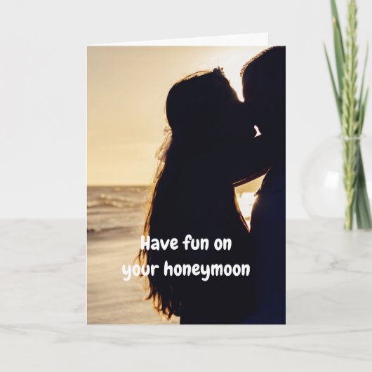 Have fun on your honeymoon. kaart (Voorkant)