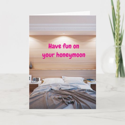 Have fun on your honeymoon. kaart (Voorkant)