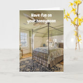 Have fun on your honeymoon. kaart (Gele Bloem)