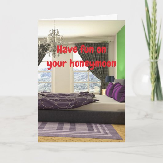 Have fun on your honeymoon. kaart (Voorkant)