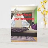 Have fun on your honeymoon. kaart (Gele Bloem)