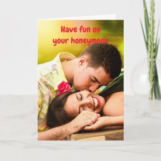 Have fun on your honeymoon. kaart (Voorkant)
