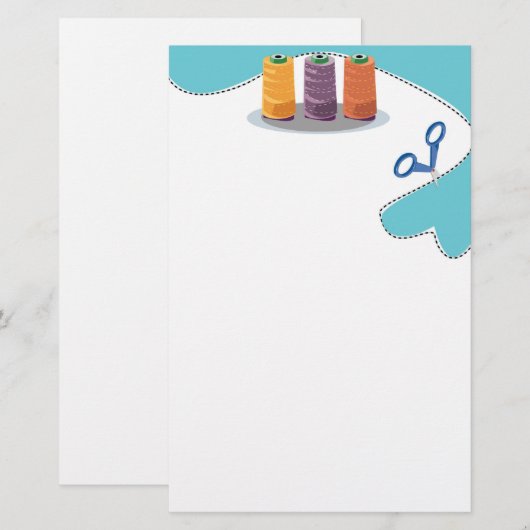 Have fun sewing briefpapier (Voorkant / Achterkant)