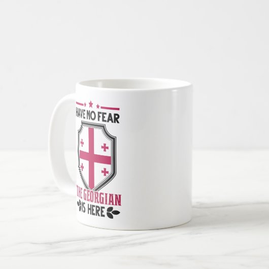 Have No Fear The Georgian Is Here Georgia Tbilisi Koffiemok (Voorkant links)