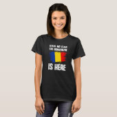 Have No Fear The Romanian Is Here Romania Flag Pri T-shirt (Voorkant volledig)