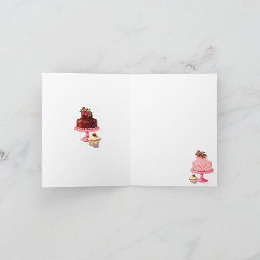 Have Some Cake Birthday or Special Occasion Card Kaart (Binnen)