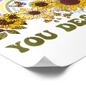 Have The Day You Deserve Motivational Quote Men Wo Poster (Hoek)