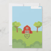 Have you heard the Moos, Barnyard animal Birthday Kaart (Achterkant)