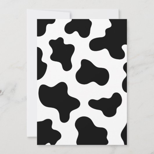 Have You Heard the Moos Pink  Cow Print  Birthday Kaart (Achterkant)