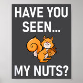 Have You Seen My Nuts, Squirrel Pun Funny, Jokes,  Poster (Voorkant)