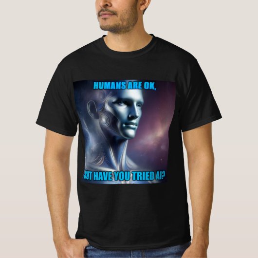 Have you Tried AI - Men's Black T-Shirt (Voorkant)