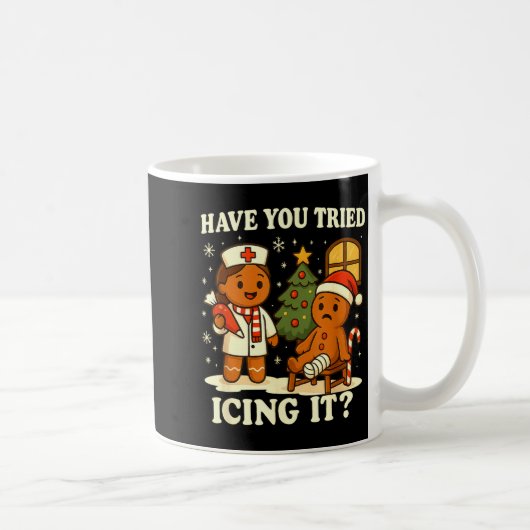 Have You Tried Icing It Gingerbread Christmas  Koffiemok (Rechts)