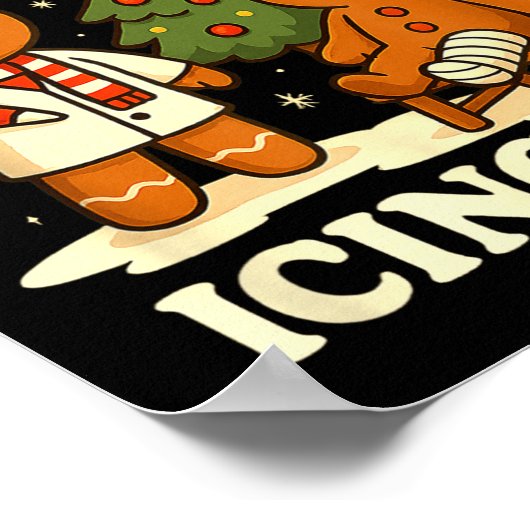Have You Tried Icing It Gingerbread Christmas  Poster (Hoek)