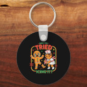 Have You Tried Icing It Gingerbread Funny Nurse Ch Sleutelhanger (Voorkant)