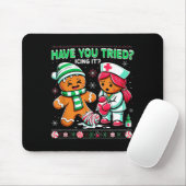Have You Tried Icing It Gingerbread Icu Nurse Chri Muismat (Met muis)