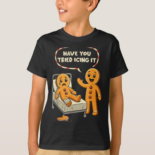 Have You Tried Icing It Gingerbread Nurse Christma T-shirt (Voorkant)