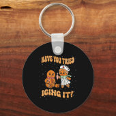 Have You Tried Icings It Gingerbread Nurse Christm Sleutelhanger (Voorkant)