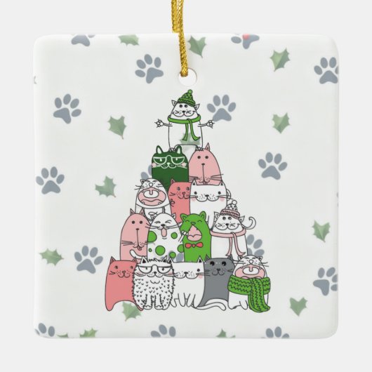 Have yourself a Furry Little Christmas! Keramisch Ornament (Voorkant)