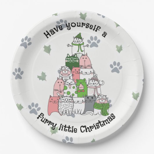 Have yourself a Furry Little Christmas! Papieren Bordje (Voorkant)