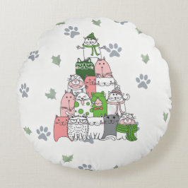 Have yourself a Furry Little Christmas! Rond Kussen