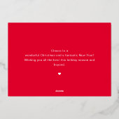 Have Yourself A Merry Christmas Family Photo Folie Feestdagenkaart (Achterkant)