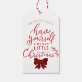 Have Yourself a Merry Little Christmas Holiday  Cadeaulabel (Voorkant)