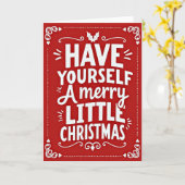 Have Yourself A Merry Little Christmas Kaart (Gele Bloem)