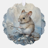 Have Yourself A Merry Little Christmas Mouse Ornament Kaart (Voorkant)