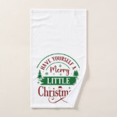 Have Yourself A Merry Little Christmas White Bad Handdoek (Handdoek)