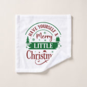 Have Yourself A Merry Little Christmas White Bad Handdoek (Wasdoekje)