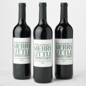 Have Yourself A Merry Little Christmas Wijn Etiket (Flessen)