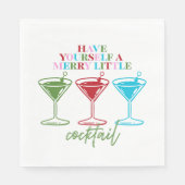 Have Yourself A Merry Little Cocktail Bachelorette Servet (Voorkant)