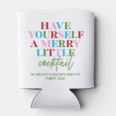 Have Yourself A Merry Little Cocktail Bruiloft Blikjeskoeler (Achterkant)