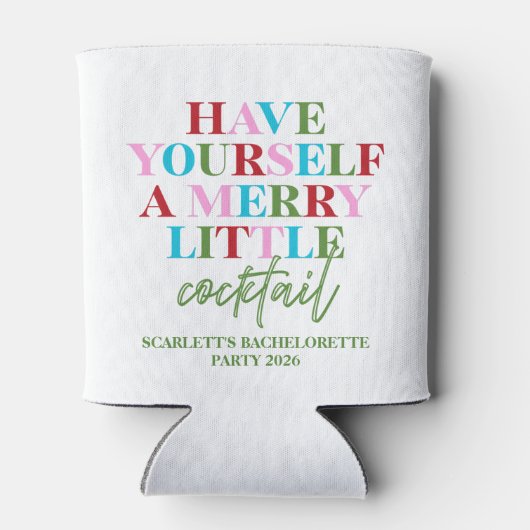 Have Yourself A Merry Little Cocktail Bruiloft Blikjeskoeler (Achterkant)
