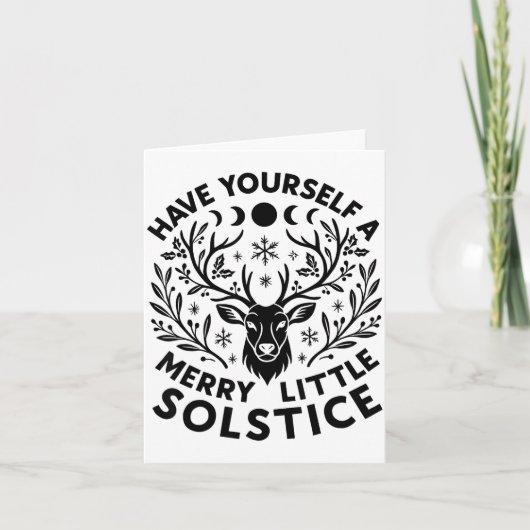 Have Yourself A Merry Little Solstice Christmas Pa Kaart (Voorkant)