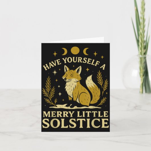 Have Yourself A Merry Little Solstice Fox Mystic  Kaart (Voorkant)