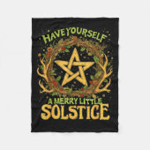 Have Yourself A Merry Little Solstice Quote  Fleece Deken (Voorkant)
