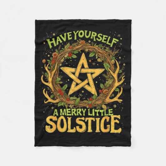 Have Yourself A Merry Little Solstice Quote  Fleece Deken (Voorkant)