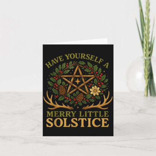 Have Yourself A Merry Little Solstice Witchcore  Kaart (Voorkant)