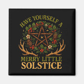 Have Yourself A Merry Little Solstice Witchcore  Magneet (Voorkant)