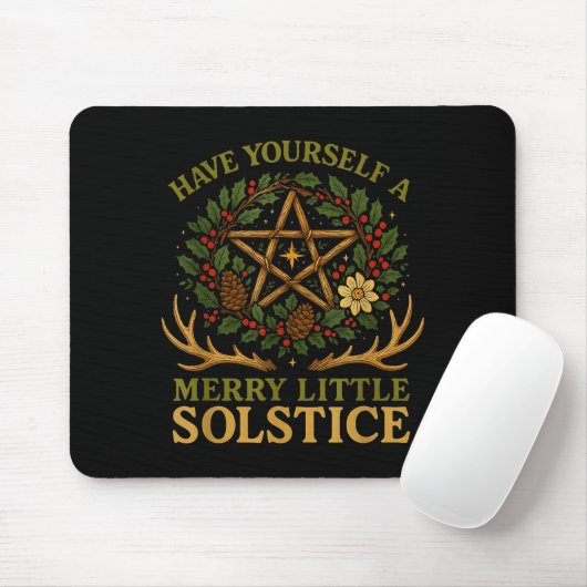 Have Yourself A Merry Little Solstice Witchcore  Muismat (Met muis)