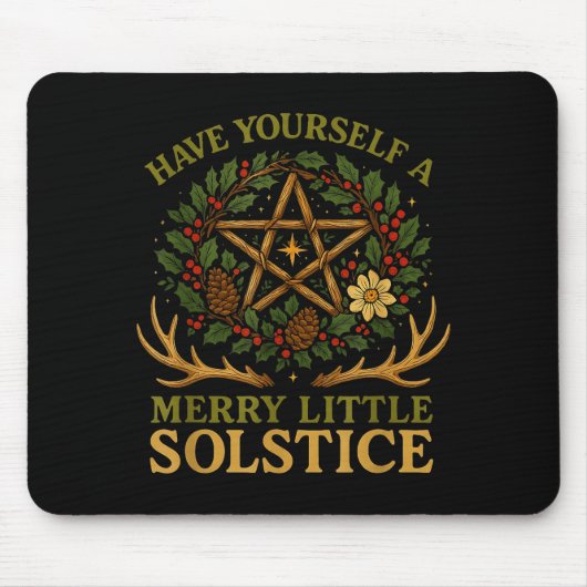 Have Yourself A Merry Little Solstice Witchcore  Muismat (Voorkant)